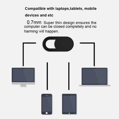 Webbkamera skydd - Webcam Cover Slider - svart