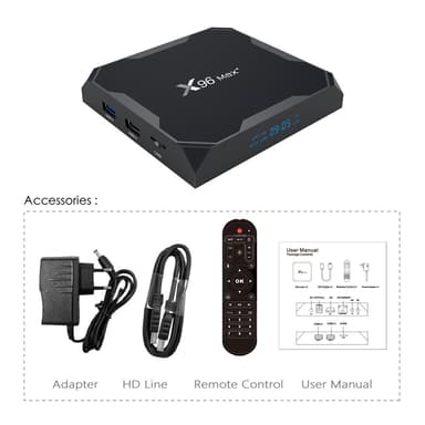 Android 9.0 Smart TV Box 4K 4GB + 32GB