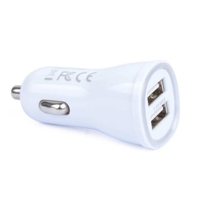 Billaddare 5V / 2.4A Dubbel USB med LED