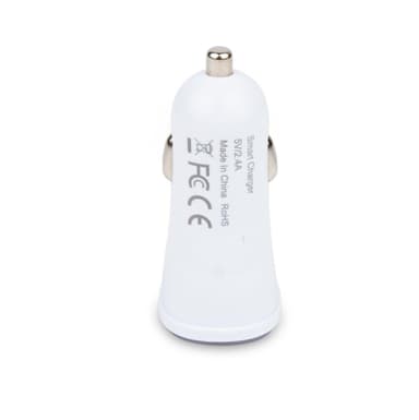 Billaddare 5V / 2.4A Dubbel USB med LED