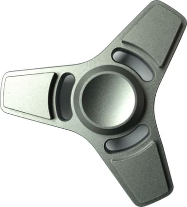 Fidget Spinner Star Grå Aluminium