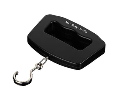 Mini bärbar handhållen våg med krok Svart