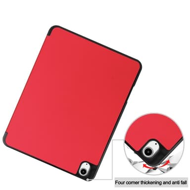 Till iPad Air 13 (2024) Slim fit tri-fold fodral Pennfack - Röd