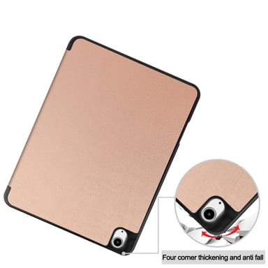 Till iPad Air 13 (2024) Slim fit tri-fold fodral Pennfack - RoseGold