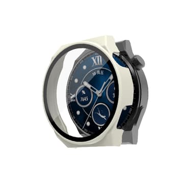 Fodral med skärmskydd för Huawei Watch GT3 Pro/Porsche (46mm) Vit