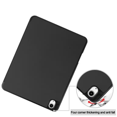 Till iPad Air 13 (2024) Slim fit tri-fold fodral Pennfack - Svart