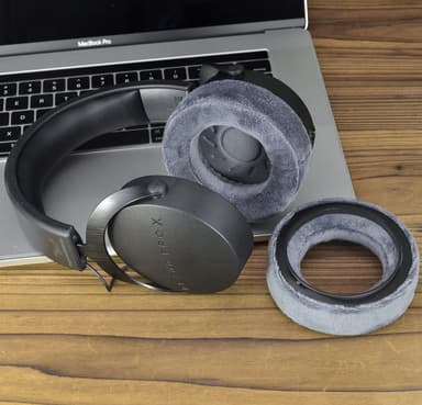 Flanellöronkuddar till Beyerdynamic DT700 Prox DT900 Prox Grå Tjocka ö