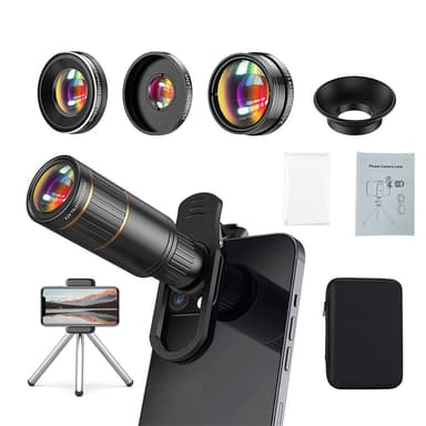 Telefonkamera 22X tele/205° fisheye/0,67X vidvinkelobjektiv/25X makroo