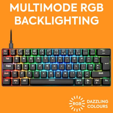 NOS C-450 Mini PRO gaming RGB tangentbord (svart)