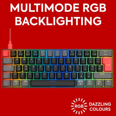 NOS C-450 Mini PRO RGB gaming tangentbord (late night)