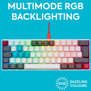 NOS C-450 Mini PRO RGB gaming tangentbord (tilt)