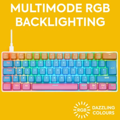 NOS C-450 Mini PRO RGB gaming tangentbord (jolly roger)