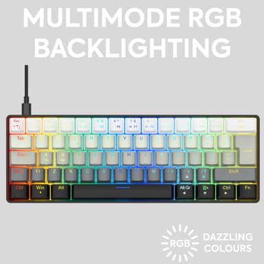 NOS C-450 Mini PRO RGB gaming tangentbord (shader)