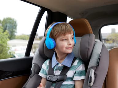 Belkin SoundForm Mini trådlösa on-ear-hörlurar (blå)