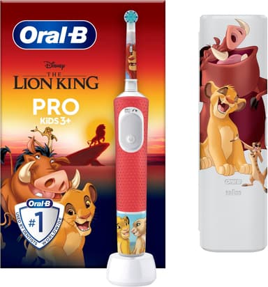 Oral-B Vitality Pro Kids Lion King eltandborste 297257 (röd)