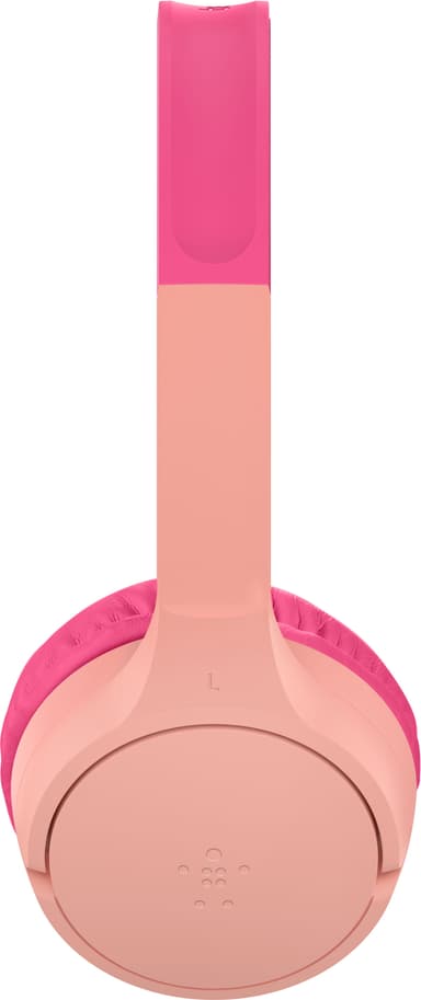 Belkin SoundForm Mini trådlösa on-ear-hörlurar (rosa)