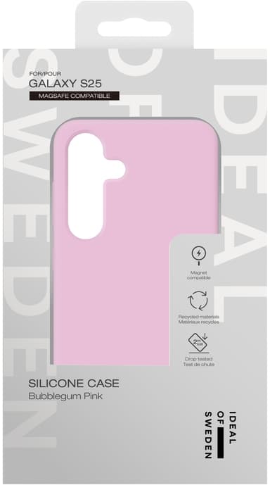 Ideal of Sweden Samsung Galaxy S25 Silicone Magsafefodral (rosa)
