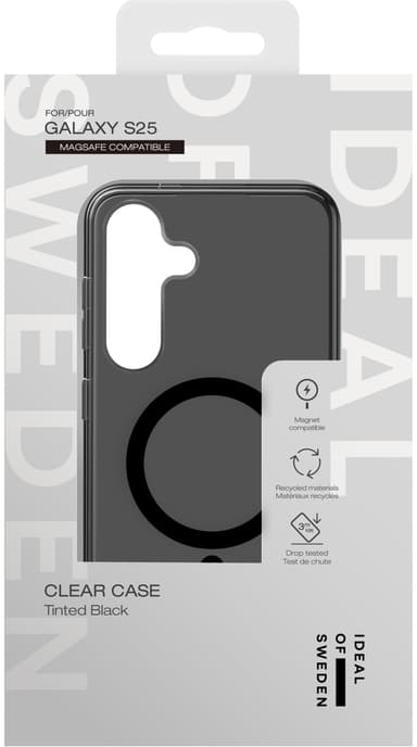 Ideal of Sweden Samsung Galaxy S25 Clear Magsafefodral (svart)