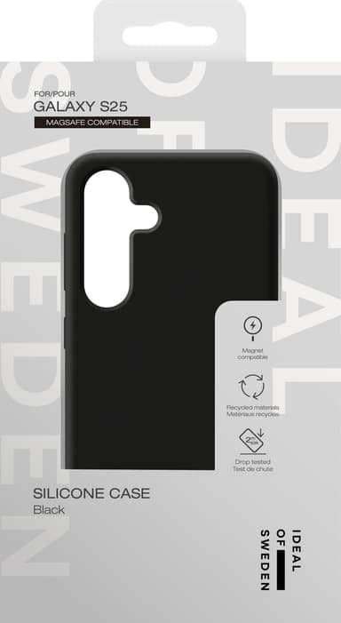 Ideal of Sweden Samsung Galaxy S25 Silicone Magsafefodral (svart)