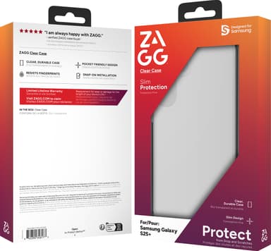 Zagg Samsung Galaxy S25+ Clear fodral