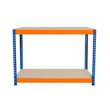 Arbetsbänk S-Rax med 2 nivåer - 120cm x 45cm x 90cm