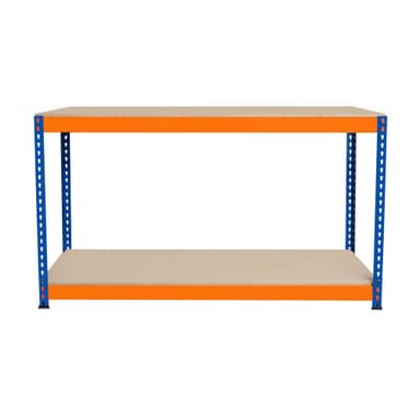 Arbetsbänk S-Rax med 2 nivåer - 150cm x 45cm x 90cm