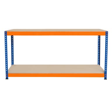 Arbetsbänk S-Rax med 2 nivåer - 180cm x 45cm x 90cm
