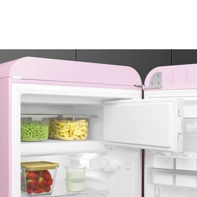 Smeg 50's Style Kylskåp med frysfack FAB10RPK6 (rosa)