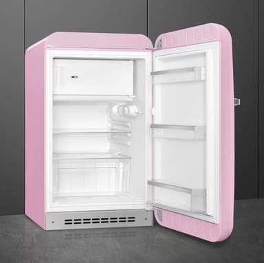 Smeg 50's Style Kylskåp med frysfack FAB10RPK6 (rosa)