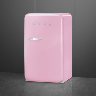 Smeg 50's Style Kylskåp med frysfack FAB10RPK6 (rosa)