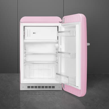 Smeg 50's Style Kylskåp med frysfack FAB10RPK6 (rosa)