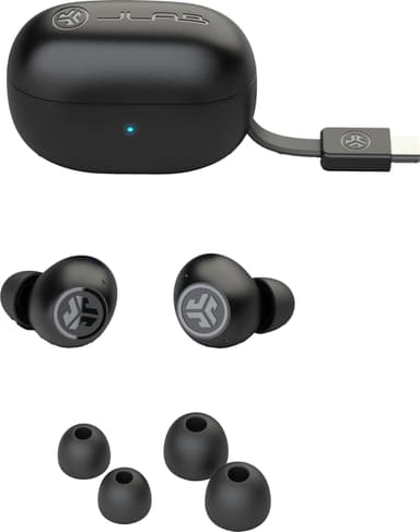 JLab Go Pop ANC true wireless in-ear hörlurar (svart)