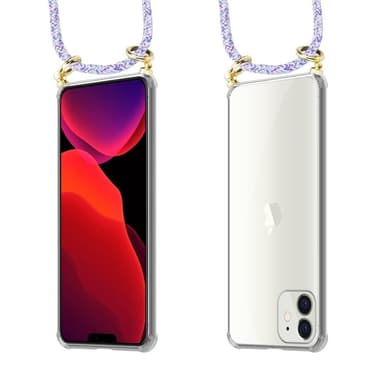 iPhone 12 MINI Skal Fodral Kedja (Lila)