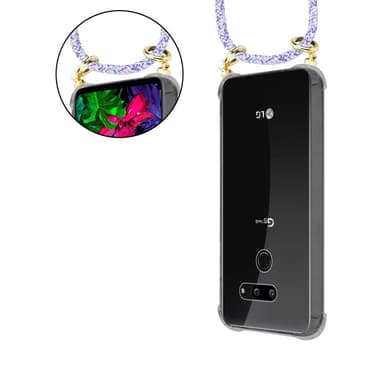 LG G8 ThinQ Skal Fodral Kedja (Lila)