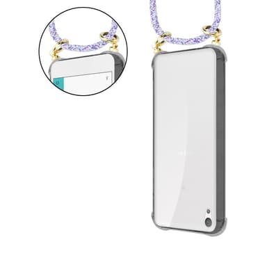 Sony Xperia E5 Skal Fodral Kedja (Lila)