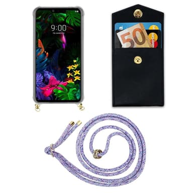 LG G8 ThinQ Skal Fodral Kedja (Lila)