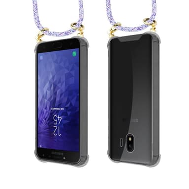 Samsung Galaxy J4 2018 Skal Fodral Kedja (Lila)