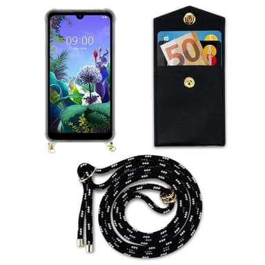 LG Q60 Skal Fodral Kedja (Svart)