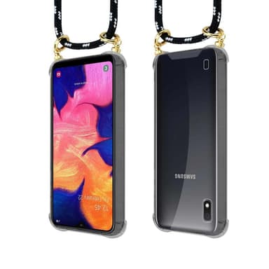 Samsung Galaxy A10 / M10 Skal Fodral Kedja (Svart)