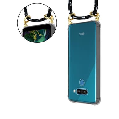 LG Q60 Skal Fodral Kedja (Svart)