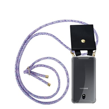 Samsung Galaxy J7 2018 Skal Fodral Kedja (Lila)