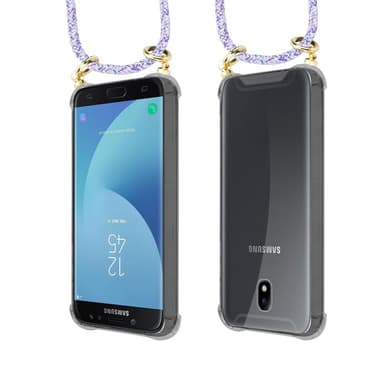 Samsung Galaxy J7 2018 Skal Fodral Kedja (Lila)