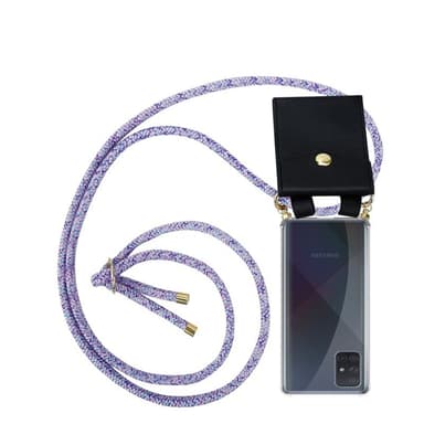 Samsung Galaxy A71 5G Skal Fodral Kedja (Lila)