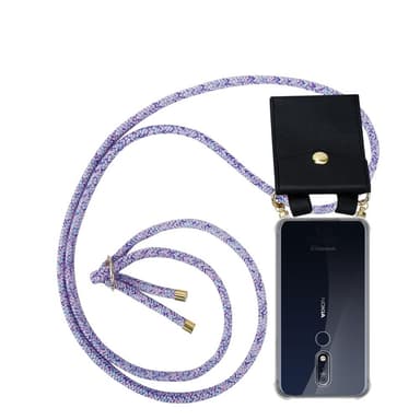 Nokia 7.1 Skal Fodral Kedja (Lila)