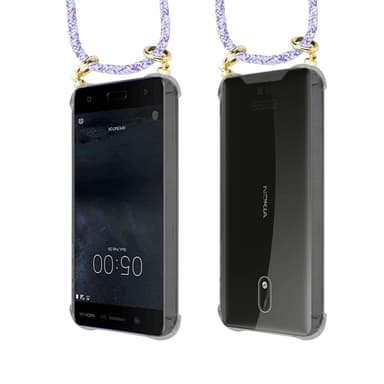 Nokia 3 2017 Skal Fodral Kedja (Lila)
