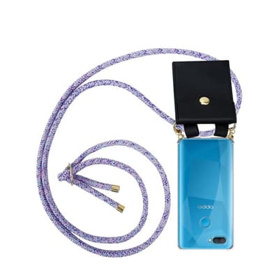 Oppo A12 Skal Fodral Kedja (Lila)
