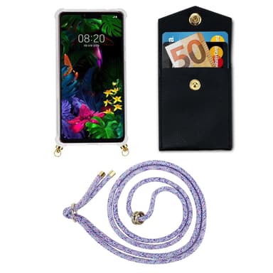 LG G8S Skal Fodral Kedja (Lila)