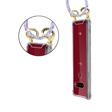 LG G8S Skal Fodral Kedja (Lila)