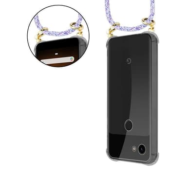 Google PIXEL 3A XL Skal Fodral Kedja (Lila)