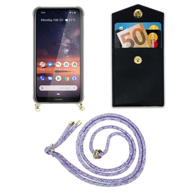 Nokia 3.2 Skal Fodral Kedja (Lila)